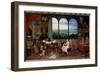 Hearing. Allegory of the Five Senses, 17Th Century (Oil on Canvas)-Jan the Elder Brueghel-Framed Giclee Print