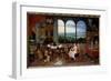 Hearing. Allegory of the Five Senses, 17Th Century (Oil on Canvas)-Jan the Elder Brueghel-Framed Giclee Print