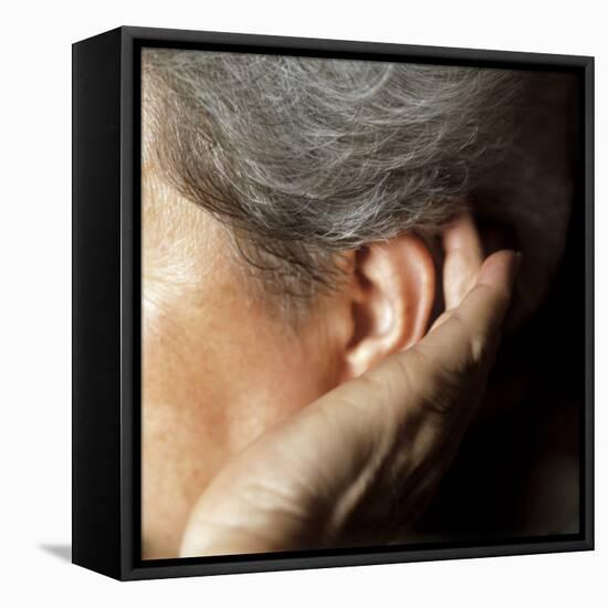 Hearing Loss-Cristina-Framed Stretched Canvas