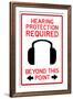 Hearing Protection Required Past This Point-null-Framed Art Print