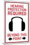 Hearing Protection Required Past This Point-null-Mounted Art Print