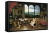 Hearing-Jan Brueghel the Elder-Framed Stretched Canvas