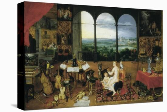 Hearing-Jan Brueghel the Elder-Stretched Canvas