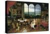 Hearing-Jan Brueghel the Elder-Stretched Canvas