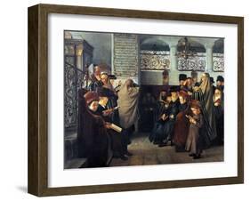 Hearken Israel-Isidor Kaufmann-Framed Art Print