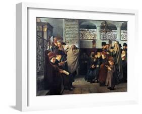Hearken Israel-Isidor Kaufmann-Framed Art Print