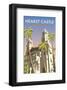 Hearst Castle, California - Dave Thompson Contemporary Travel Print-Dave Thompson-Framed Giclee Print