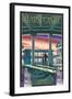 Hearst Castle - Pool - San Simeon, CA-Lantern Press-Framed Art Print