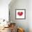 Heart And ECG-Cristina-Framed Premium Photographic Print displayed on a wall