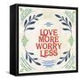 Heart and Mind II Love More Bright-Gia Graham-Framed Stretched Canvas