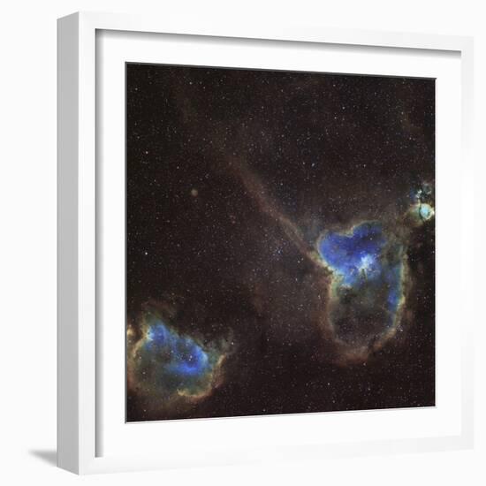 Heart and Soul Nebula-Stocktrek Images-Framed Photographic Print