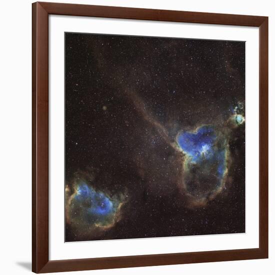 Heart and Soul Nebula-Stocktrek Images-Framed Photographic Print