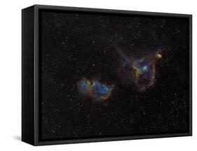 Heart and Soul Nebulae-Stocktrek Images-Framed Stretched Canvas