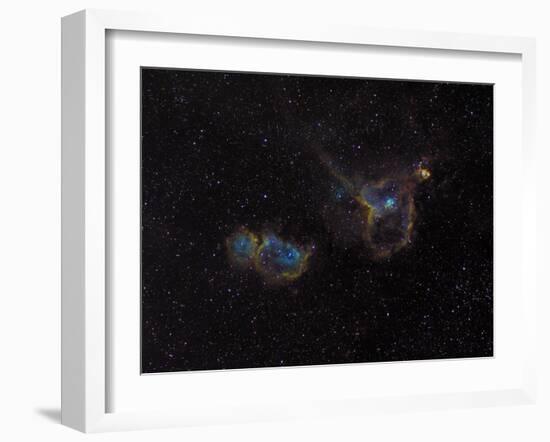 Heart and Soul Nebulae-Stocktrek Images-Framed Photographic Print