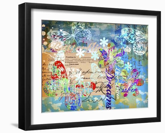 Heart Art 03 - Flutterby-Asmaa’ Murad-Framed Giclee Print