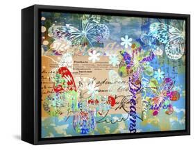 Heart Art 03 - Flutterby-Asmaa’ Murad-Framed Stretched Canvas