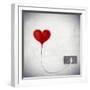 Heart Attached To A Socket-olly2-Framed Art Print