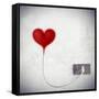 Heart Attached To A Socket-olly2-Framed Stretched Canvas