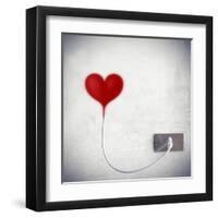 Heart Attached To A Socket-olly2-Framed Art Print