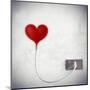 Heart Attached To A Socket-olly2-Mounted Art Print