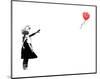 Heart Balloon-Banksy-Mounted Art Print