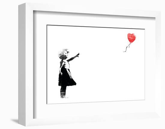 Heart Balloon-Banksy-Framed Giclee Print