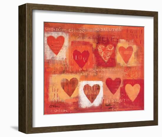 Heart Beat-Anna Flores-Framed Art Print