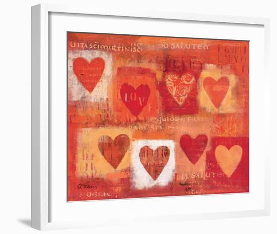 Heart Beat-Anna Flores-Framed Art Print