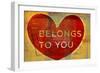 Heart Belongs-John W Golden-Framed Giclee Print