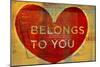 Heart Belongs-John W Golden-Mounted Giclee Print