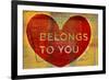 Heart Belongs-John W Golden-Framed Giclee Print