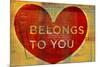 Heart Belongs-John W Golden-Mounted Giclee Print