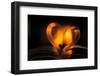 Heart, bokeh fire, dark background-Paivi Vikstrom-Framed Photographic Print