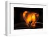 Heart, bokeh fire, dark background-Paivi Vikstrom-Framed Photographic Print