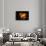 Heart, bokeh fire, dark background-Paivi Vikstrom-Framed Stretched Canvas displayed on a wall