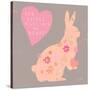 Heart Bunny-Lola Bryant-Stretched Canvas