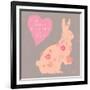 Heart Bunny-Lola Bryant-Framed Art Print