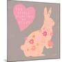 Heart Bunny-Lola Bryant-Mounted Art Print