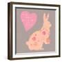 Heart Bunny-Lola Bryant-Framed Art Print