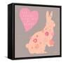 Heart Bunny-Lola Bryant-Framed Stretched Canvas