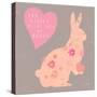 Heart Bunny-Lola Bryant-Stretched Canvas