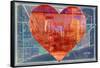 Heart Chicago-null-Framed Stretched Canvas