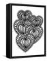 Heart Collage-Laura Miller-Framed Stretched Canvas