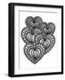 Heart Collage-Laura Miller-Framed Giclee Print