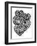 Heart Collage-Laura Miller-Framed Giclee Print