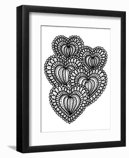 Heart Collage-Laura Miller-Framed Premium Giclee Print