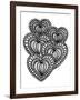 Heart Collage-Laura Miller-Framed Giclee Print