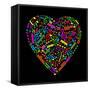 Heart Collected from Musical Notes-VLADGRIN-Framed Stretched Canvas