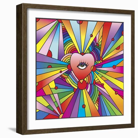 Heart Eye Pop-Howie Green-Framed Giclee Print