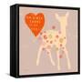 Heart Fawn-Lola Bryant-Framed Stretched Canvas